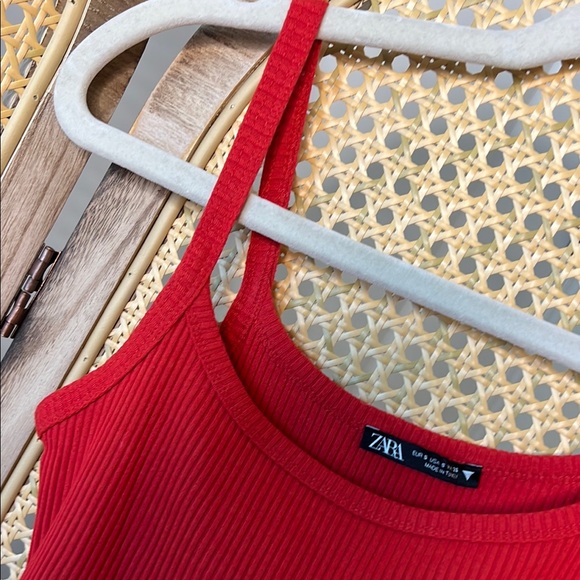 Red Ribbed Bodysuit - Picture 2 of 2